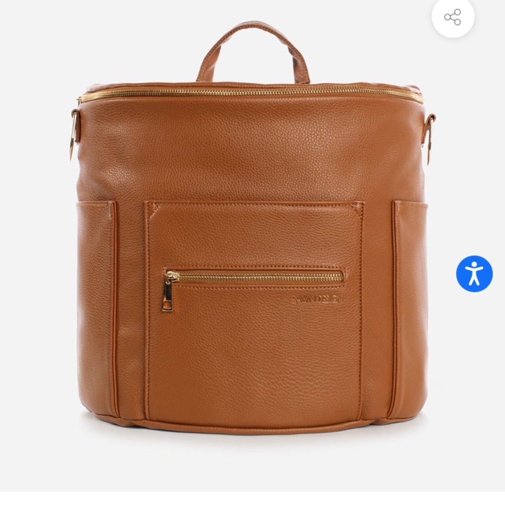 Fawn design original diaper bag in brown